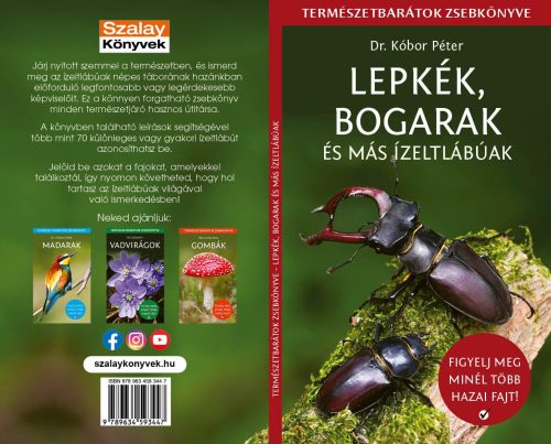 LEPKÉK, BOGARAK ÉS MÁS ÍZELTLÁBÚAK - TERMÉSZETBARÁTOK ZSEBKÖNYVE