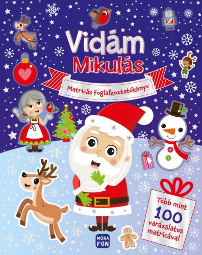 VIDÁM MIKULÁS - MATRICÁS FOGLALKOZTATÓKÖNYV TÖBB MINT 100 VARÁZSLATOS MATRICÁVAL